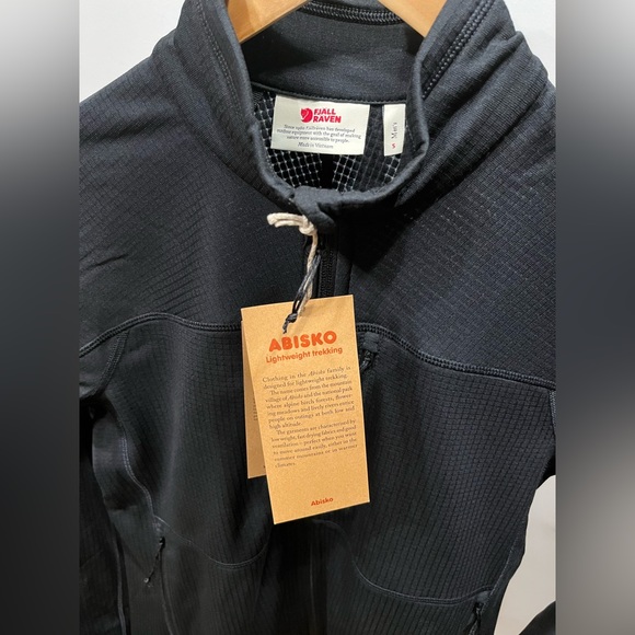 Fjallraven Abisko Lite Fleece Jacket - Men’s Small - Black - Picture 3 of 7